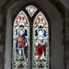 Stained Glass Window in the Church.