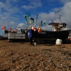 Hasting's working fishing beach