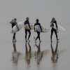Surfers on Fistral Beach, Newquay.