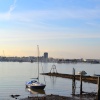 Portsmouth Harbour at sunset