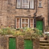 Green doors