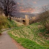 Castle walls, Scarborough, North Yorkshire
