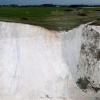 White cliff fall