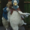 Alton Towers Peter Rabbit and Gemima Puddleduck.
