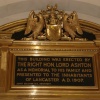 Commemorative plaque in the Ashton Memorial