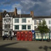 Four telephone boxes at Market Place