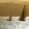 Sailing at sunset