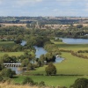 View from Wittenham Clumps over Day's Lock and the River Thames