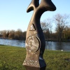 National Cycle Route Milepost at King's Meadow, Reading