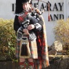 A Scottish piper at Inveraray