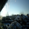 Winter view across Hightown gardens