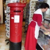 Edward 7th Postbox inside the shop