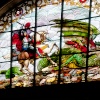 St George slaying the Dragon. St Georges Hall, Liverpool