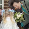 HRH Princess Anne visiting Godmersham, Kent.