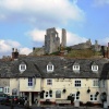 Corfe Castle and The Greyhound
