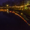Minster Pool,Lichfield at night