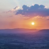 Sunset over Monmouthshire, from the Kymin.