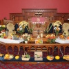 Harvest Produce Display in Pilling Methodist Church, Pilling, Lancashire