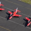 the red arrows at Newcastle airport