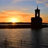 Normanton Church with Red Sunset