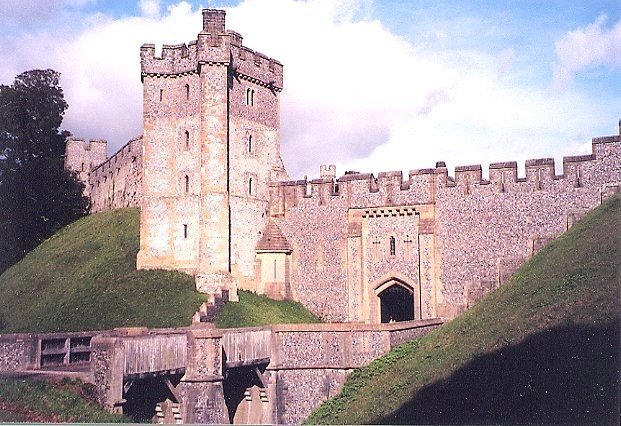 View of Arundel Castle's private entrance.
