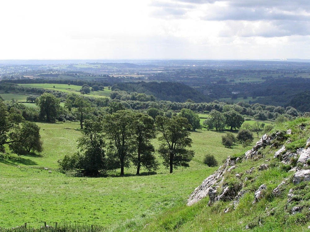 Weaver Hills, Staffordshire: view towards Wootton Park