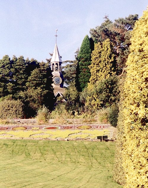 A pretty little garden chapel on the Cragside Estate