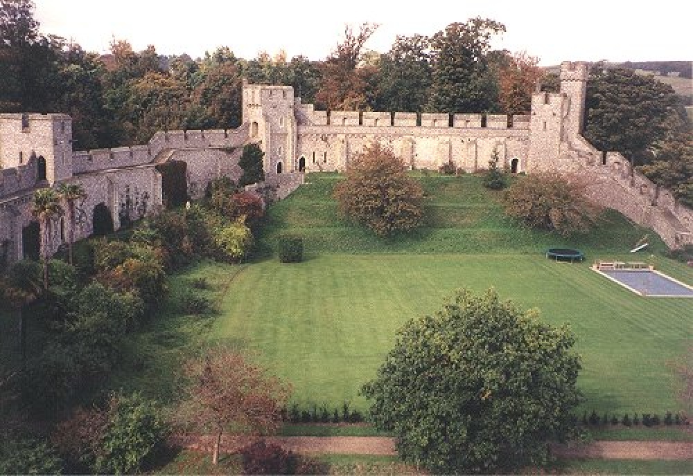 The Private yard at the rear of Arundel Castle.
