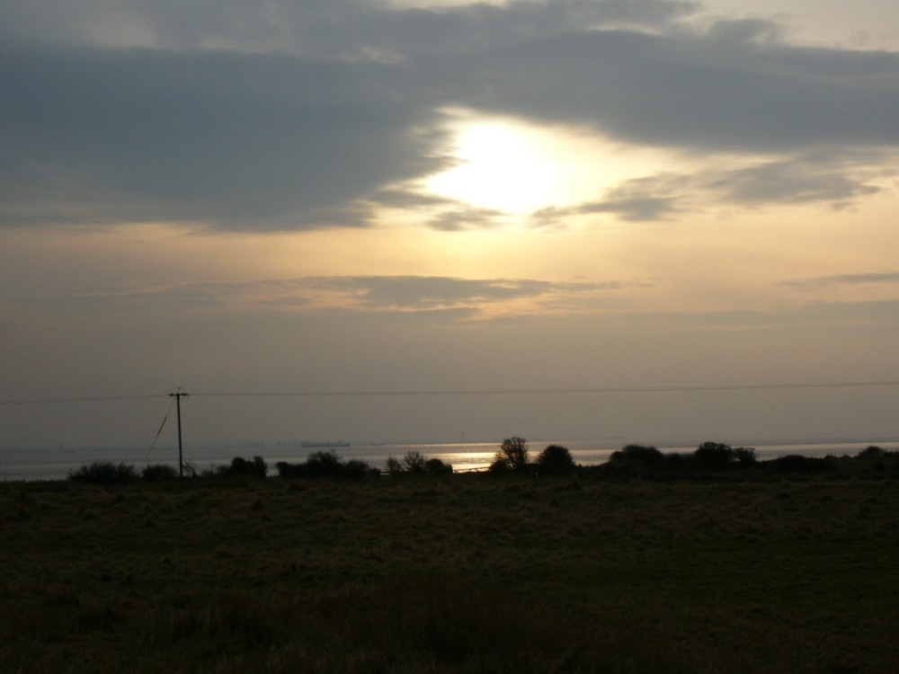 Sunset over the Spurn Peninsular