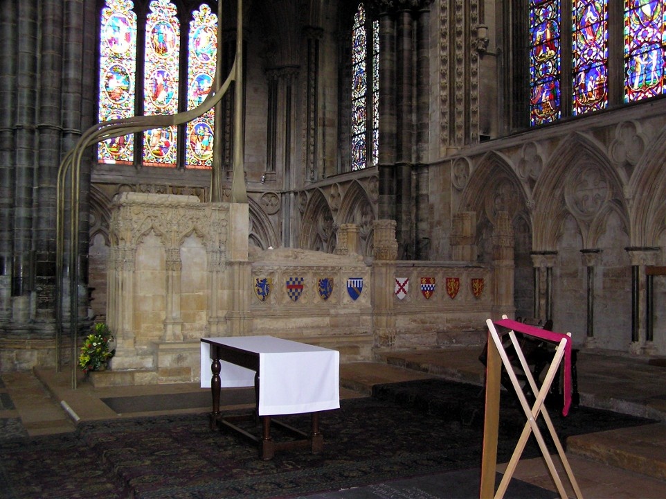 Lincoln Cathedral - St. Hugh's Head Shrine, in the Angel Choir