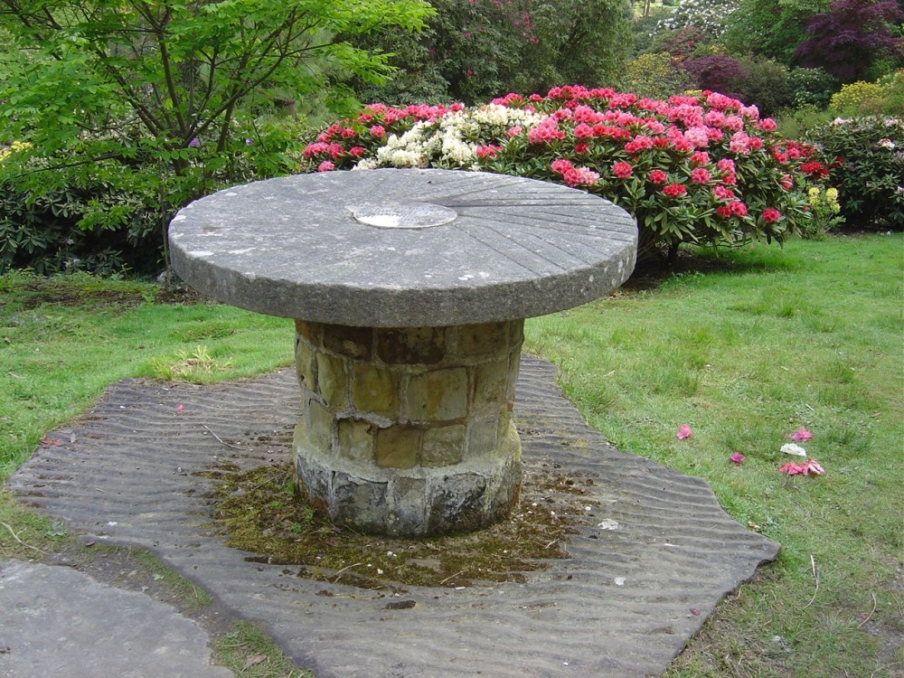 Memorial table in Leonardslee Garden