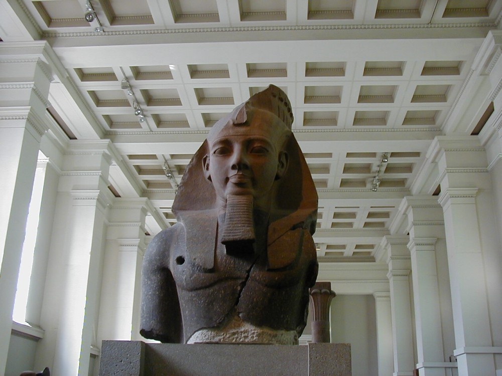 granite statue of the Pharaoh Ramesses II