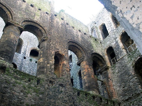 Rochester Castle. Looking up.