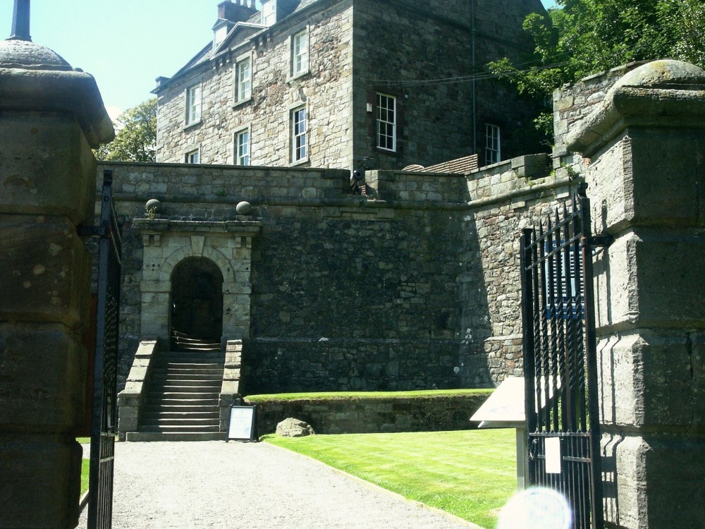 The main gate at Dumbarton Castle