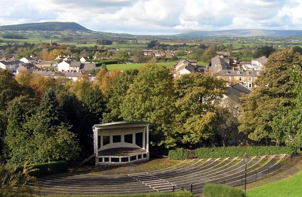 The 'Bandstand' from Clitheroe Castle, Lancashire