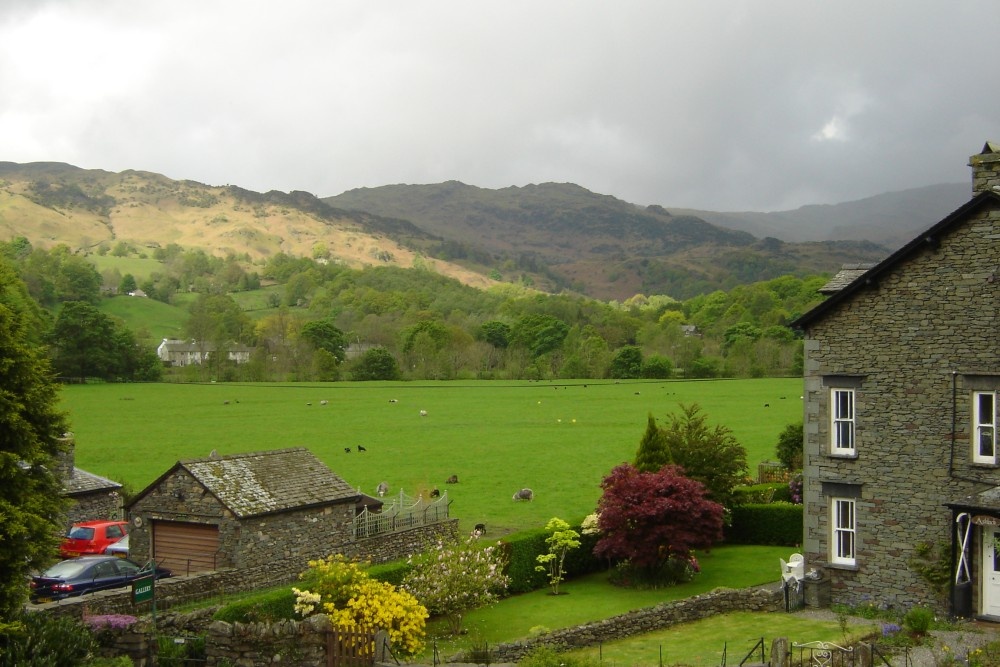 Grasmere, Cumbria. Taken from our guesthouse, one late afternoon in May 2005
