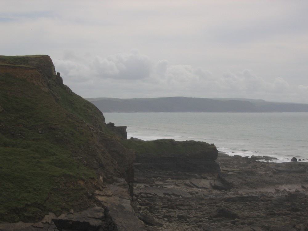 the cliffs at Bude
