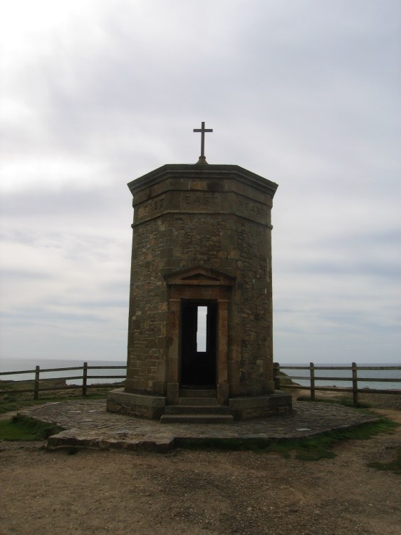 Lookout tower at compass point, Bude.