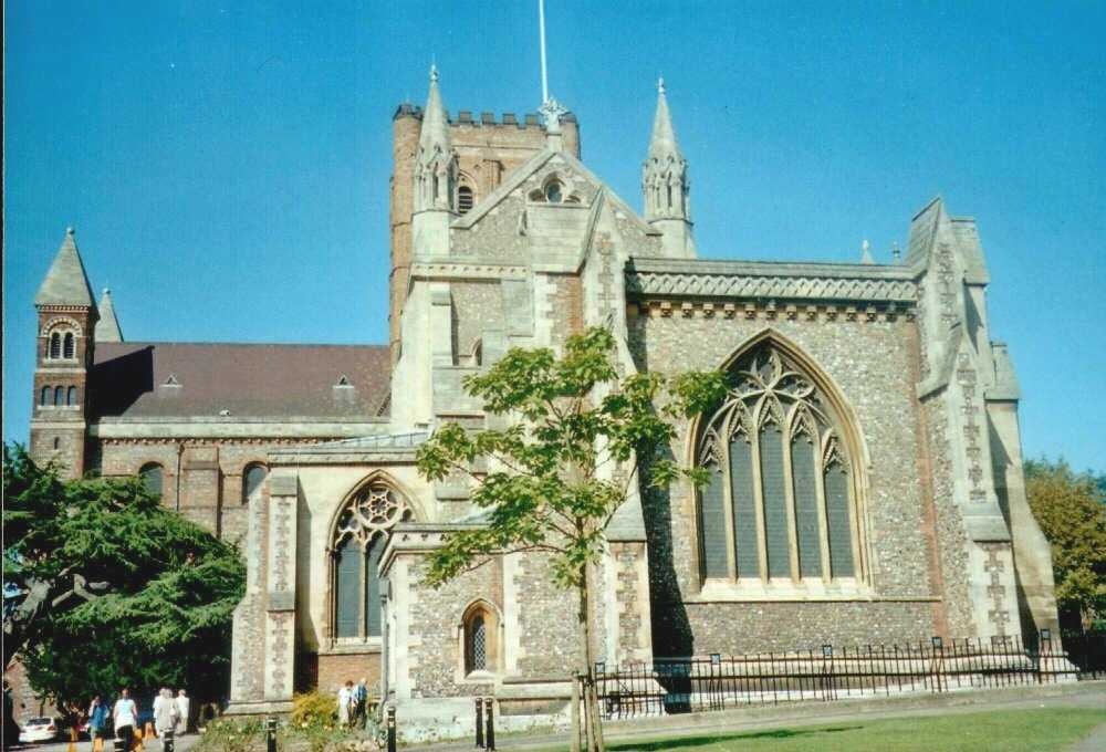 Cathedral in St Albans, Hertfordshire