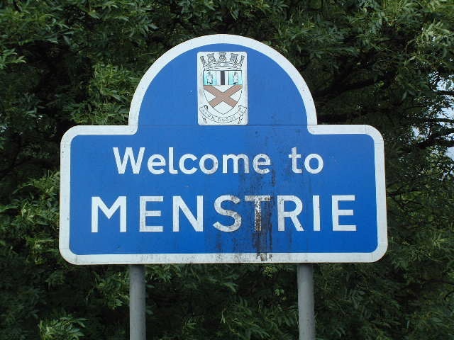 Approaching Menstrie, Clackmannanshire, Scotland