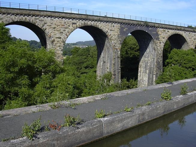 Viaduct and canal, Marple