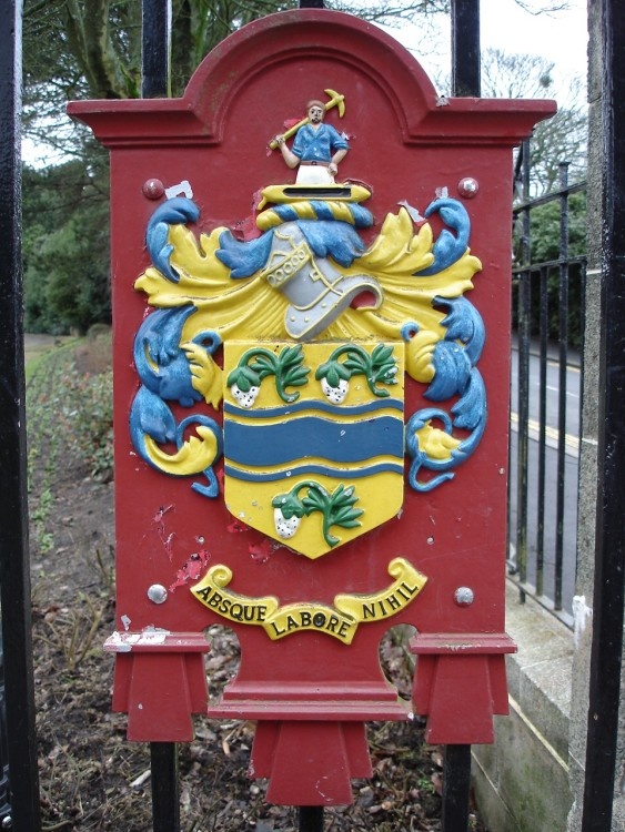 A picture of the Darwen Coat Of Arms, Darwen, Lancashire.,(A town built on hard work and passion).