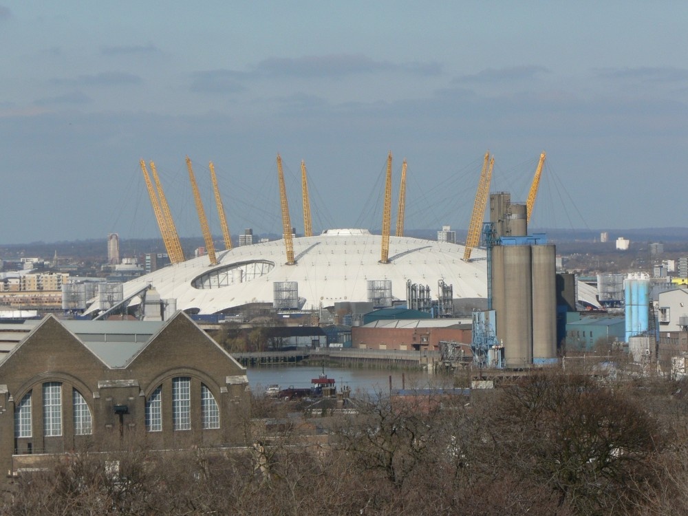 The Millennium Dome from Observatory Hill