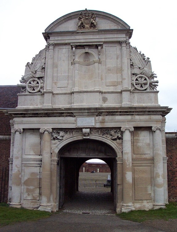 The Water Gate at Tilbury Fort, built for King Charles II around 1682.