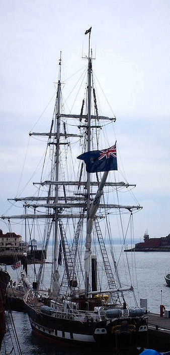 Tall ship moored at Gunwharf Quays. -  - Taken:  12th May 2006