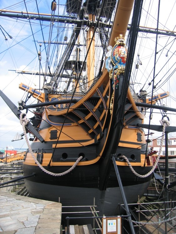 The HMS Victory at Portsmouth's Historic Dockyard, Portsmouth, Hampshire