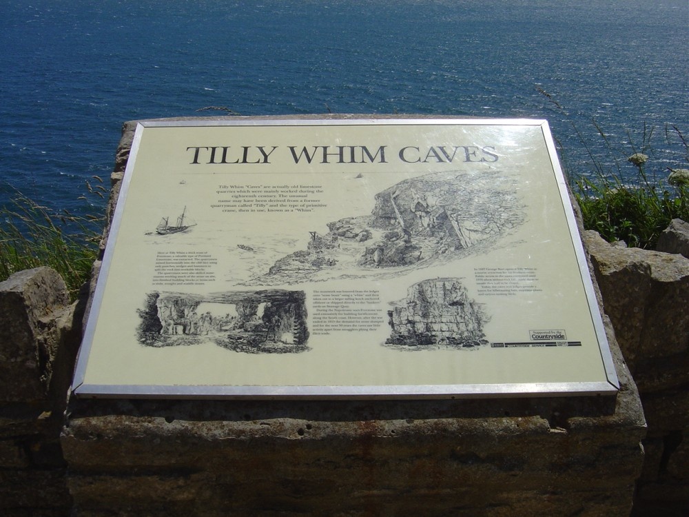 Tilly Whim Caves in Durlston, Dorset