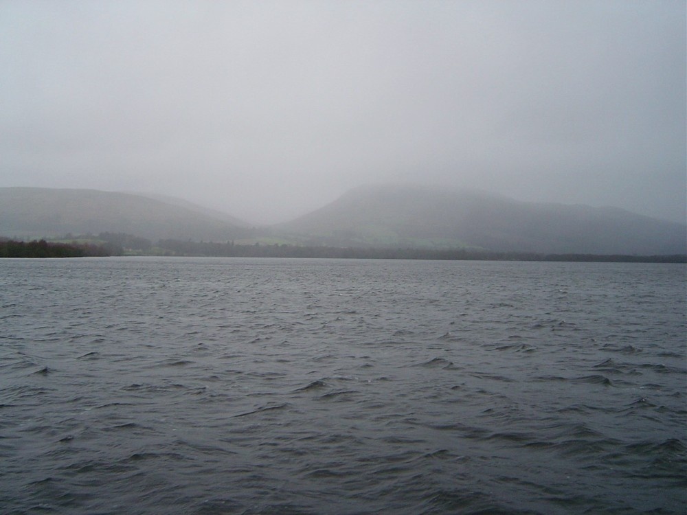 A stormy Loch Lomond in winter