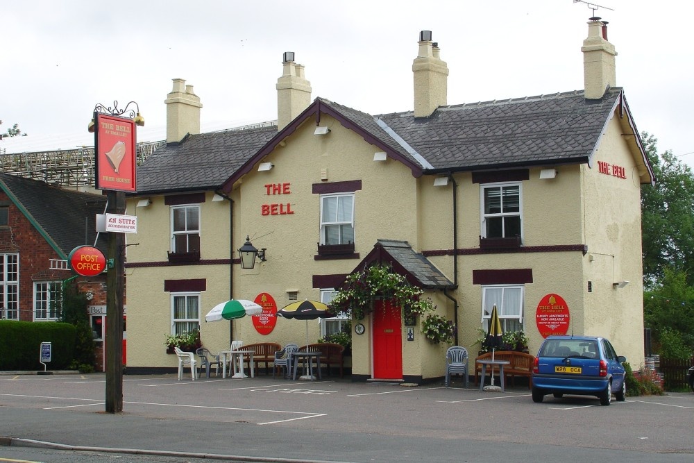 "The Bell Inn and the tiny Post Office at Smalley, Derbyshire" by Grant