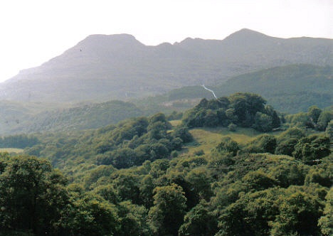 A view of Snowdon from the distance